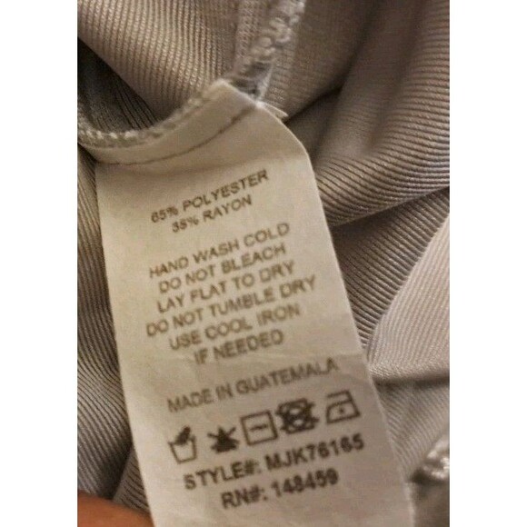 Mod  Black Label Velour Zipper Jacket Women's Size L Silver Gray Long Sleeve Top - Picture 4 of 6